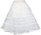 White Long Petticoat Slip for German Dirndl Dress