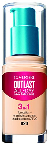 COVERGIRL Outlast All-Day Stay Fabulous 3-in-1 Foundation Creamy Natural, 1 Ounce (packaging may vary)