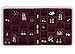 Neatnix Stax Jewelry Organizer Tray, 36 Compartments, Burgundy