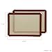 Silicone Mats Baking Set of 3 - Durable Non-Stick Silicone Baking Mats for Easy Cleaning and Even Baking | Professional Quality Baking Mat for Deliciously Convenient Bakes | 16.5 x 11.6 In - Red