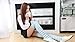 Womens Striped Thigh High Over Knee Stocking Socks(blue&white narrow stripe) YSW03C