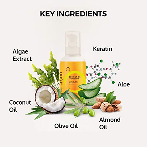 Perfect Hair Coconut Oil Hair Serum Natural Hair Oil Infused with Raw Virgin Olive Oil, Sweet