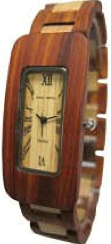 Tense Wood Watches G8221SM Men's Rectangle Sandalwood Watch