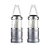 2 Pack LED Camping Lantern ,Battery Powered Hanging Lanterns - Survival Kit for Hurricane, Emergency, Storm, Power Outage