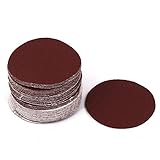 uxcell 3-inch Dia Abrasive Sanding Sandpaper Sheet Disc 120 Grit 50 Pcs