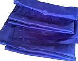 High Quality Tibetan Prayer Scarf Kata Blue Color 8 Auspicious Symbols Ps-16