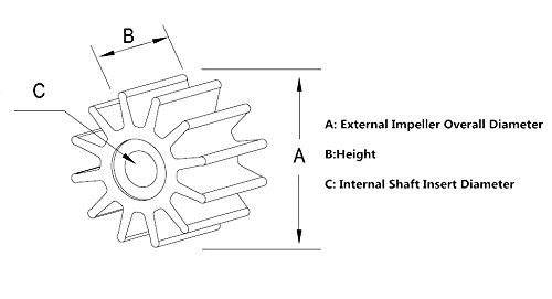 Boat-Impeller-for-Yamaha-8HP-99HP-15HP-20HP-Outboard-Motors-63V-44352-00-63V-44352-00-00-63V-44352-01-00-63V-44352-01-Sierra-18-3040 Boat-Impeller-for-Yamaha-8HP-99HP-15HP-20HP-Outboard-Motors-63V-44352-00-63V-44352-00-00-63V-44352-01-00-63V-44352-01-Sierra-18-3040