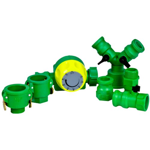 Green Leaf GLP 075 QD Series Polypropylene Gator Lock Garden Hose Coupling, 3/4" FGHT x 3/4