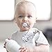 BooginHead Baby Newborn PaciGrip Pacifier Clip, Chevron Gray