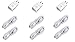 3 Pack Original Samsung Fast Charging Adapter Travel Charger + (2) 5 Foot Micro USB Data Cables - White