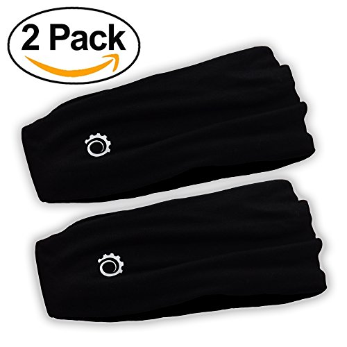 Mens Headband and Sweatband. Stretch Moisture Wicking, Best Yoga and Sports Headband for Men and Women. Optimize your Athletic Performance!