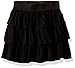 Amy Byer Girls' Little Pull-On Tiered Skirt for School or Play, Black, 6X