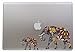 Colorful Flower Elephant - 5 Inch - Apple Macbook Laptop Decal / Sticker with Free 3 inch Colorful Flower Elephant Sticker / Decal