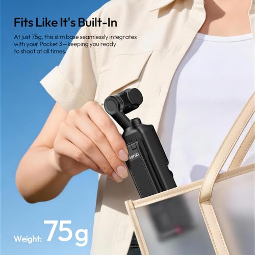 ULANZI MA66 Action Camera Tripod Mount Compatible with DJI OSMO Pocket 3, Quick Release Mount Tripod