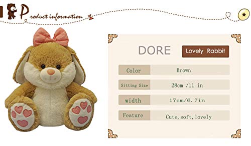 DORE Rabbit Plush Stuffed Animals Plush Toys for Kids Brithday Gifts,11\
