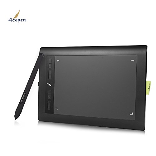 Graphic Tablet AP1060 10 x 6 inch 8 Hot Keys 2048 Level with Battery-free Stylus Passive pen for Windows 10/8/7 &Mac OS,Artist Designer,Amateur Hobbyist,Gift for Kids - Thumbnail 7