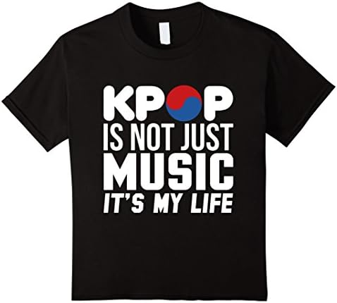 Kids It's Not Just Music It's My Life KPop T Shirt 6 Black