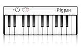 IK Multimedia iRig Keys MINI 25-key universal keyboard controller for iPhone, iPad, Android and Mac/PC