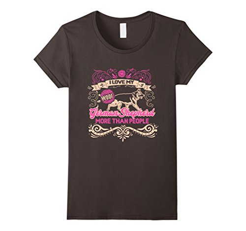 Womens German Shepherd Shirt I Love My German Shepherd Tshirt Small  Asphalt