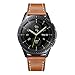 Aimtel Compatible with Samsung Galaxy Watch (42mm)/Watch3 41mm Bands, 20mm Genuine Leather Strap Replacement Band for Galaxy Watch 42mm/Gear Sport/Suunto 3 Smartwatch(Brown)