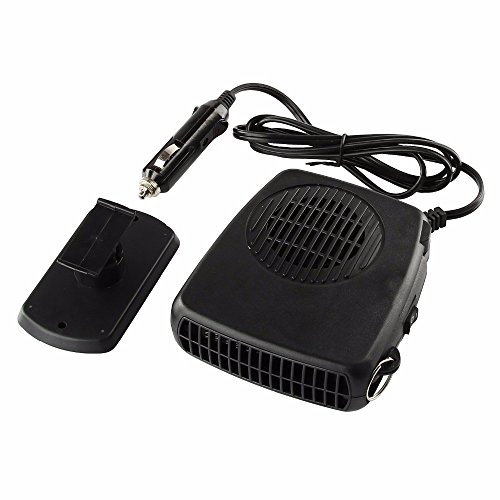 Bluecookies 12V Portable Car Heater Cooler Defroster Fan Plug into