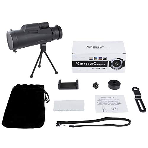 Monocular Telescope Dual Focus Prism Night Vision Waterproof dustproof Shockproof Scope for Bird Watching, Camping, Outdoor Hunting