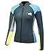 Lemorecn Women’s 1.5mm Wetsuits Jacket Long Sleeve Neoprene Wetsuits Top (2047G14)