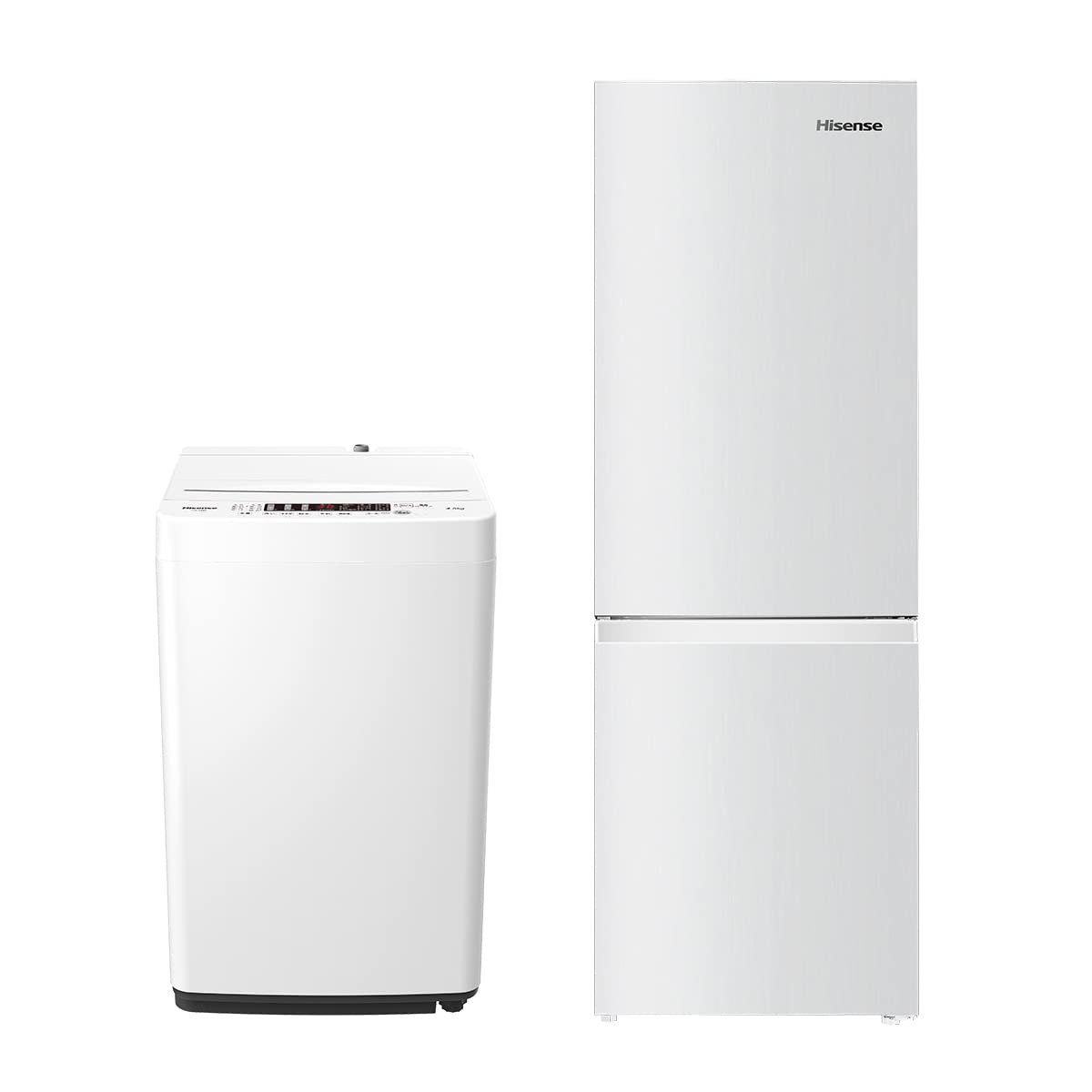 【新生活家電セット】ハイセンス 冷蔵庫 175L 白 & 洗濯機 4.5kg 白 一人暮らし 家電セット 2点セット 新生活応援商品画像
