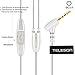 Teleson Universal 3.5mm Stereo In-Ear Headphone (MK901) - Silver