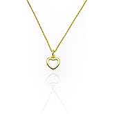 DUGO Heart Necklace 18K Gold Filled Dainty Gold Necklaces Gifts Women Tiny Heart Pendant Necklaces
