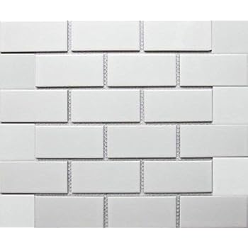 White Tile Ceramic Subway Brick Gloss Finish 2