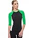 SALE! Undercover Waterwear Ladies Green and Black Rashguard Top