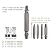 Damaged Screw Remover Set - Extractor Set - Easily Remove Stripped or Damaged Bolt Screws Stud (Set of 4)