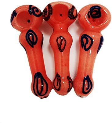 The Dark Diamond Pink Glass Smoking Pipe