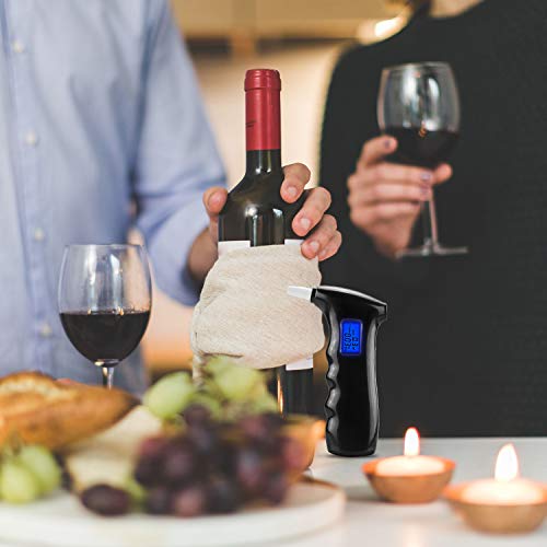 Tabiger Digital Breath Alcohol Tester, Portable Breathalyzer, with LCD Display & Semiconductor Sensor (with 5 Mouthpieces) - Thumbnail 7