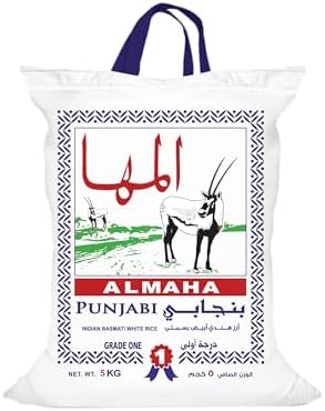 Almaha Punjabi Indian Basmati Rice, 5Kg - Pack of 1 160105 price in ...