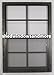 Shed Window 18" X 27" Brown Flush Mount, Safety/Tempered Glass Storage Shed, Playhouse