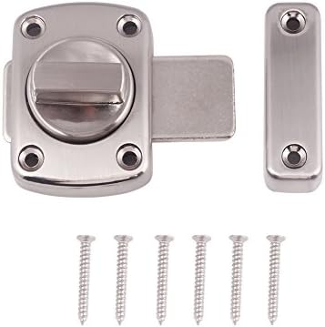 MYMIJUE Rotate Bolt Latch Gate Latches Anti-theft door safety lock security chain Gate Lock Latches bolt lock window latch 1Pcs (Small size)
