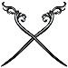 Fashion & Lifestyle 2 Count Handmade Ebony Wood Carved Hair Decor Sticks Shawl Pins Picks Pics Forks for Women Girls Hair Updo Making Accessory 7