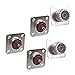 eoocvt 5pcs UHF Female Jack Solder SO-239 4-Hole Chassis Mount Coax RF Connector
