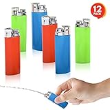 ArtCreativity Squirt Lighter Gag Toys for Kids and Adults, Pack of 12, 3-Inch Water Squirting Prank Toys, Hilarious Prankster Joke Stuff, Birthday Party Favors for Boys and Girls, Assorted Colors