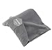 Travel Pillow ideal for airplane flight Easy to carry Soft Support Protect for Woman, Man and Children.(Black)