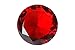 100mm (3.93 inch) Ruby Red Diamond Shaped Crystal Jewel Paperweight by Tripact