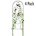 Amagabeli 4 Pack Garden Trellis for Climbing Plants 60" x 18" Rustproof Black Iron Butterfly Potted Vines Vegetables Flowers Patio Metal Wire Grid Panels for Ivy Roses Cucumbers Clematis Pot Supports primary