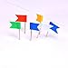 Outus 60 Pieces Multi-Color Map Flag Push Pins, Assorted Colors