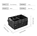 MIU COLOR Foldable Car Trunk Organizer Washable Large Size Waterproof Automotive Storage Box with Cover Suitable for SUV, Black