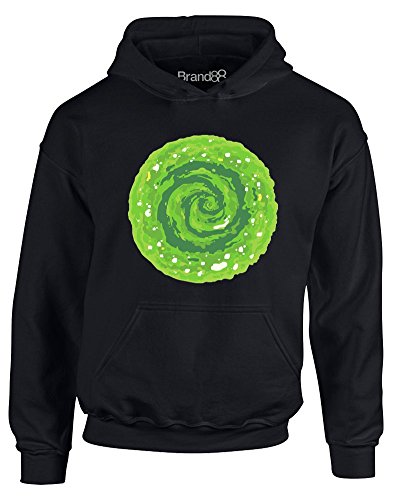 Interdimensional Portal, Kids Hoodie - Jet Black 7-8 Years