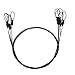 SIOTI Steel Tether Lanyard, Wirerope, 5PCs Pack, 24in Compatible for Hero 1~10, Action Camera and Other Applicable Equipment (24in)