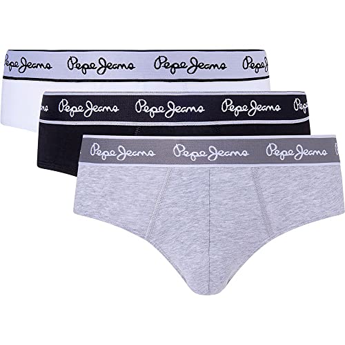 Pepe BF 3P, Calzoncillos Hombre, Grey Marl, XL