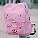 Cute Cat Canvas Backpack Schoolbag Lightweight Bookbag For Women Kids Girls Outdoor(pink01)